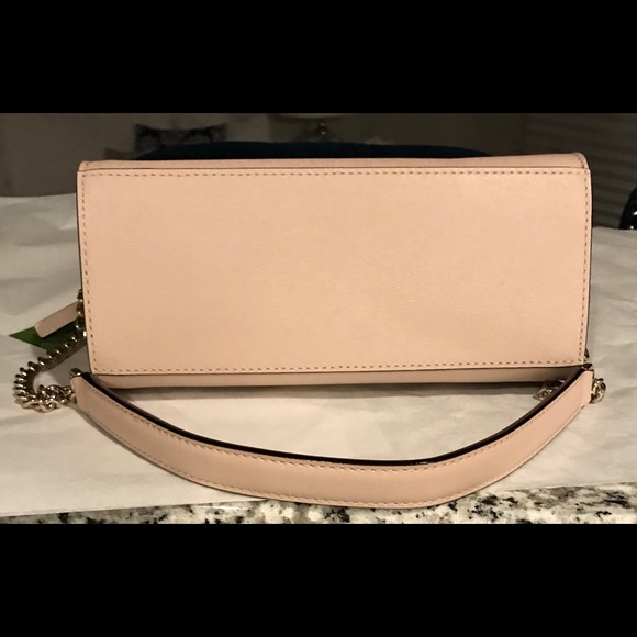 ✨SOLD!!!✨♠️Kate Spade NWT! Blush Leather Chain Bag - Picture 5 of 9